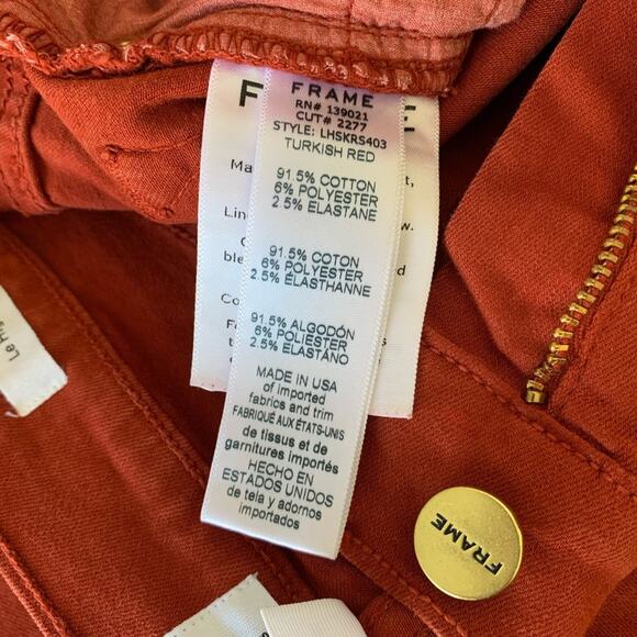 NWT FRAME Le High Skinny Jeans Raw Stagger Hem 24 - Picture 12 of 14